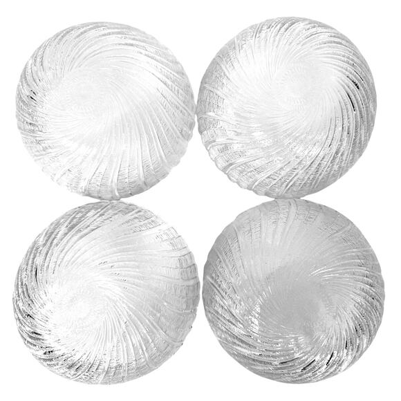 Arcoroc France Sea Breeze Swirl Clear 5.5" Soup/Cereal/Salad Bowls-Set of 4! - Picture 5 of 6